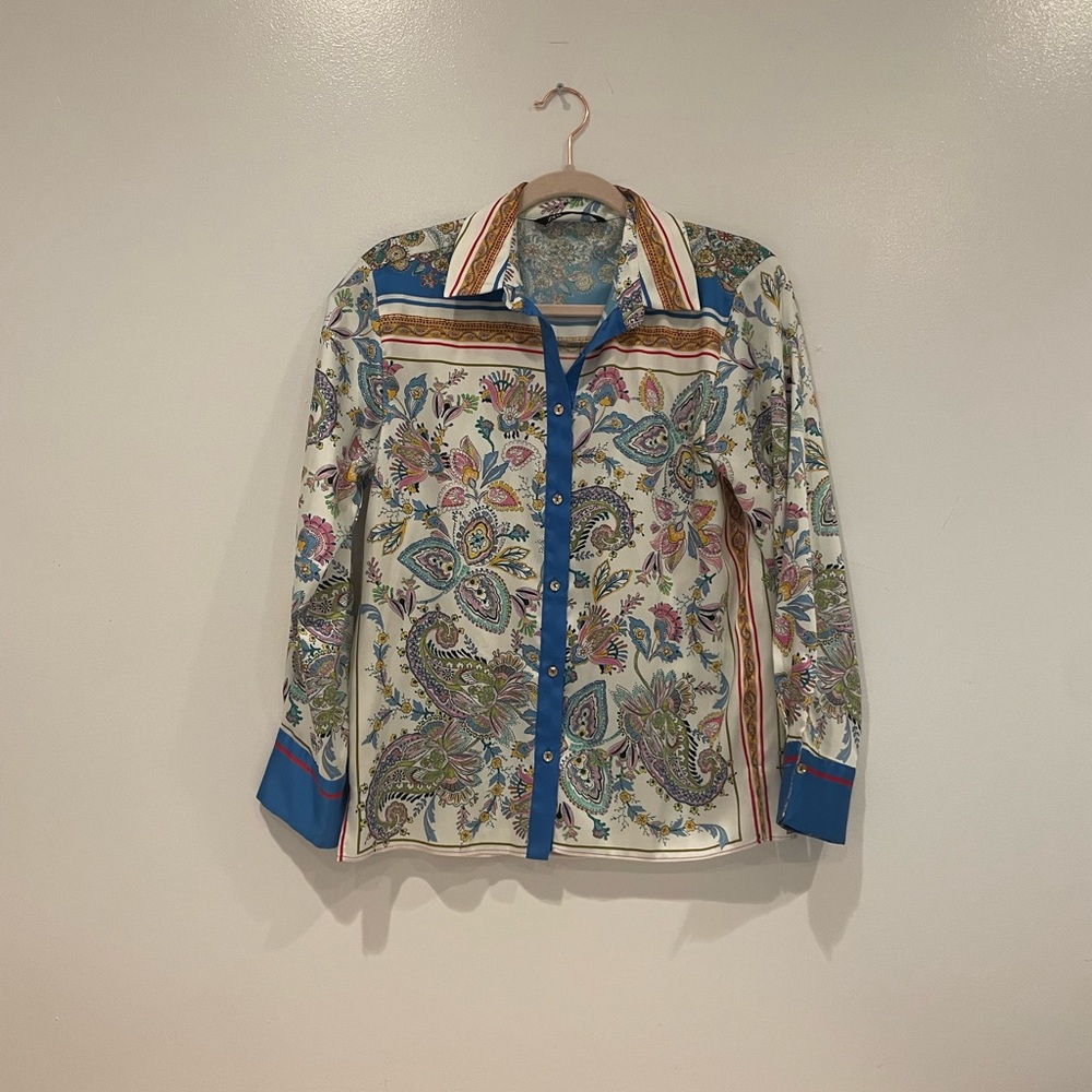 Zara printed button down
